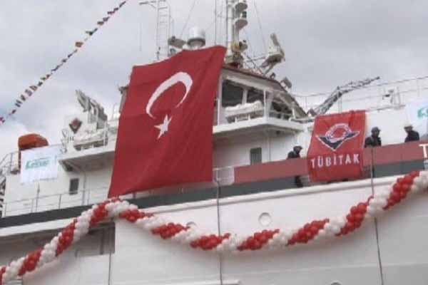 Turkey launches its first domestic research vessel 'TÜBİTAK Marmara'