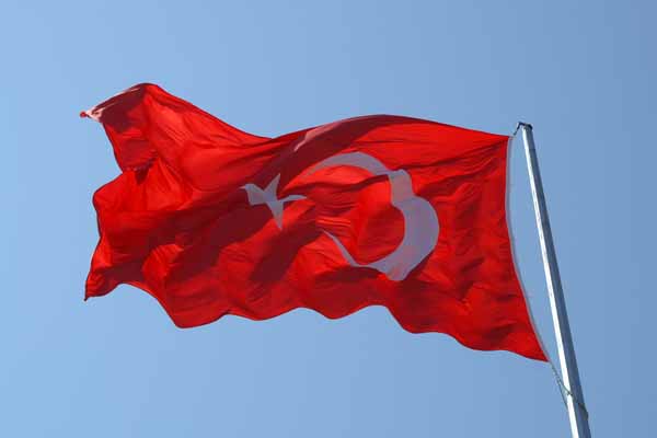 Man arrested for removing Turkish flag